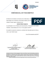 Certificado Pucp