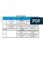 Jadwal Kuliah Semester 1: Hari Selasa Statistik Bisnis Rabu Pukul Senin Manajemen Desain