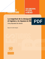 Miguel Del Castillo Negrete Rovira - La Magnitud de La Desigualdad en El Ingreso y La Riqueza en México