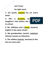 Simple Present Tense and Past Page 8