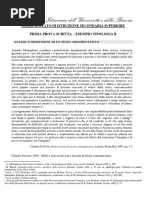 Esempio traccia testo argomentativo 1