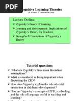 Download Lecture 8 Vygotsky Sociocultural Theory of Development by Elian Myftiu SN39997115 doc pdf