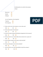Questionnaires of CRM