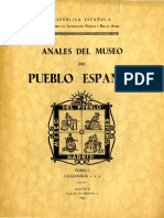 Anales Del Museo Del Pueblo Español. 1935.
