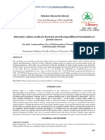 Alternative Culture Media For Bacterial Growth Using Different Formulation Ofprotein Sources PDF