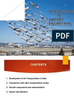 Airport Engineering - 1a-Introduction To Airports, Aircrafts Components and Characteristics