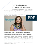 Sensorineural Hearing Loss in India With Symptoms, Causes and Remedies As Blog Post