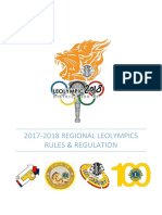 Rules and Regulation For Regional Leolympics For Fiscal Year 2017-18 v1.1-1