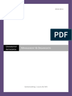 Management & Organisatie - Samenvatting (2012)