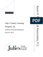 Julie's Family Learning Program, Inc.: Uniform Financial Statements June 30, 2016