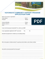 Vic Forests Application Form