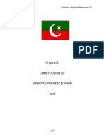 Proposed PTI Constitution 2019