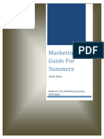Marketing Guide for Summers 2015-2016