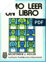 Cómo Leer Un Libro - Adler Mortimer J PDF