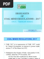 Changes in Coal Mine Regulations