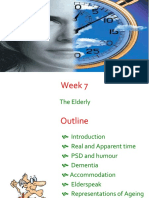 Week 7: The Elderly
