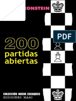 200 Partidas Abiertas - David Bronstein-LibrosVirtual