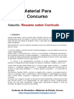Material Concurso - Resumo Currículo PDF