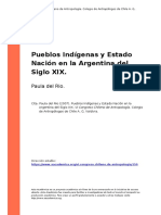 Paula Del Rio (2007) - Pueblos Indigenas y Estado Nacion en La Argentina Del Siglo XIX