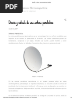 Ecuación de Calculo de Una Antena Parabólica