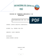 Determinación de zinc en muestra mineral: análisis gravimétrico