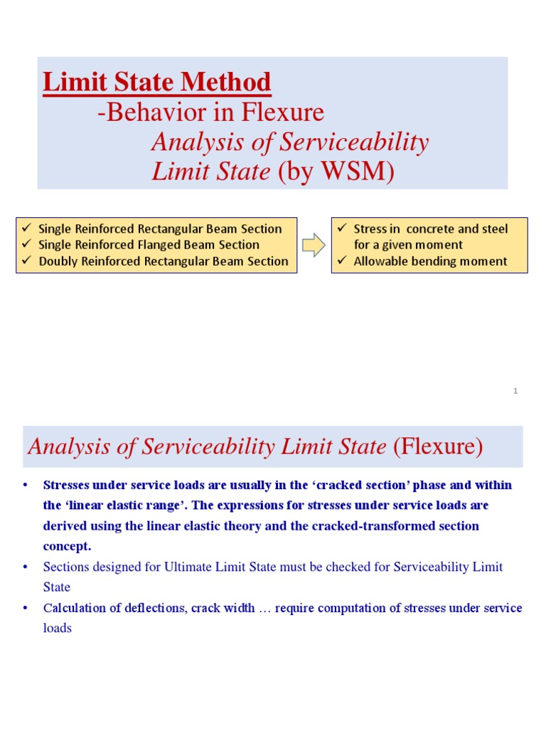 Limit State Method for Beam Analysis | PDF | Bending | Beam (Structure)