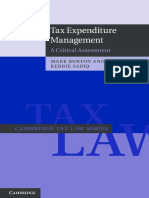 Tax Expenditure Management A Critical Assessment