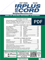 MARCH 2019 Surplus Record Machinery & Equipment Directory