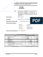 Ficha Técnica de Expediente Técnico de Construcción de Un Colegio