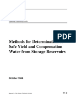 Methods For Determination of Safe Yield and Compensation Water From Storage Reservoirs