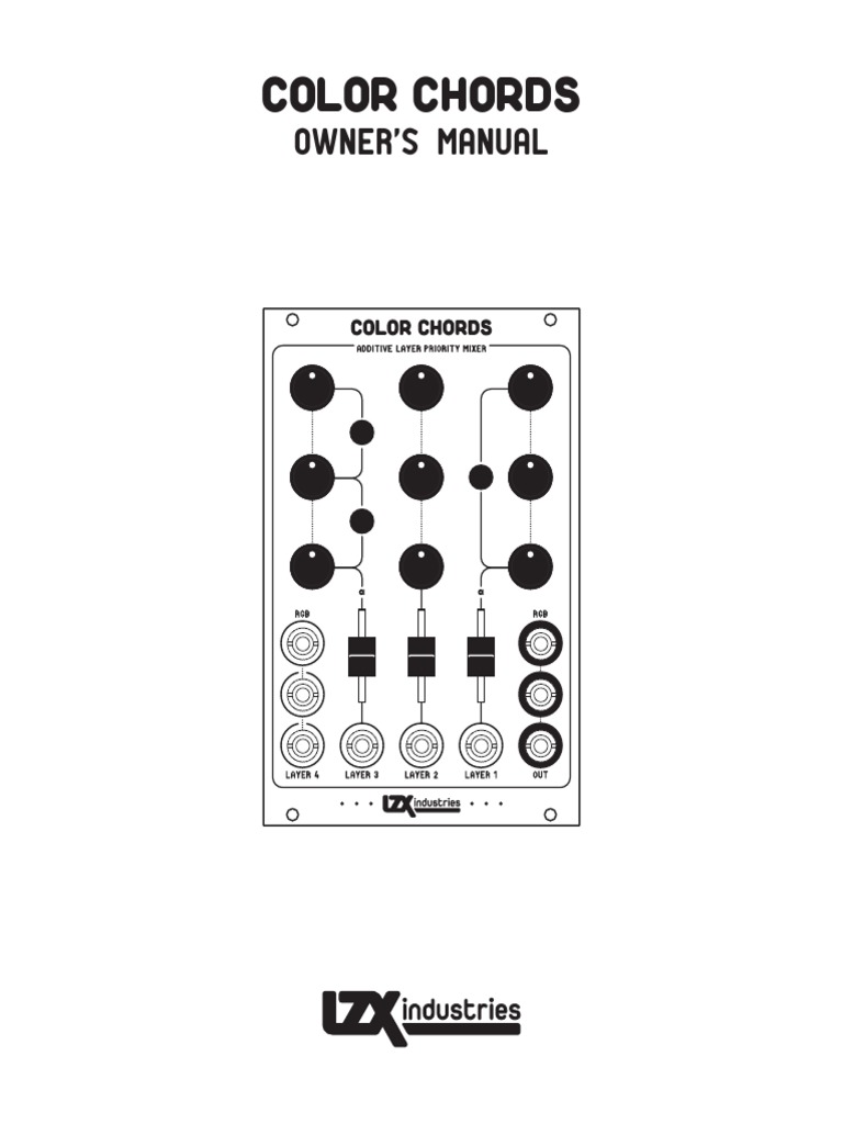 Color Chords User Manual | PDF | Synthesizer | Rgb Color Model