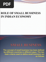 Download Role of Small Bussiness in Indian Economy Ppt by jitendra SN40003132 doc pdf