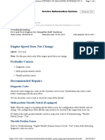 Engine Speed Does Not Change: Diagnostic Codes