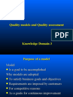 Quality Models and Quality Assessment