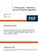 Evaluation of Microscopic Hematuria