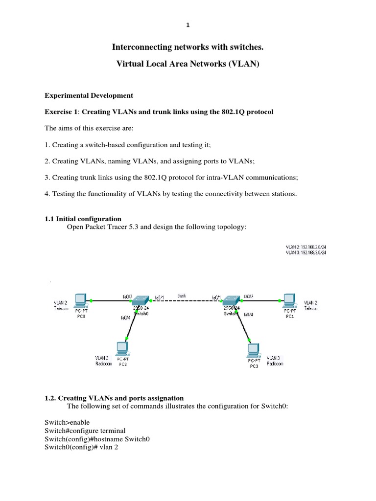 Interconnecting Networks With Switches. Virtual Local Area Networks ...