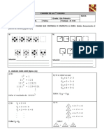 Examen de 6to de Primaria RM