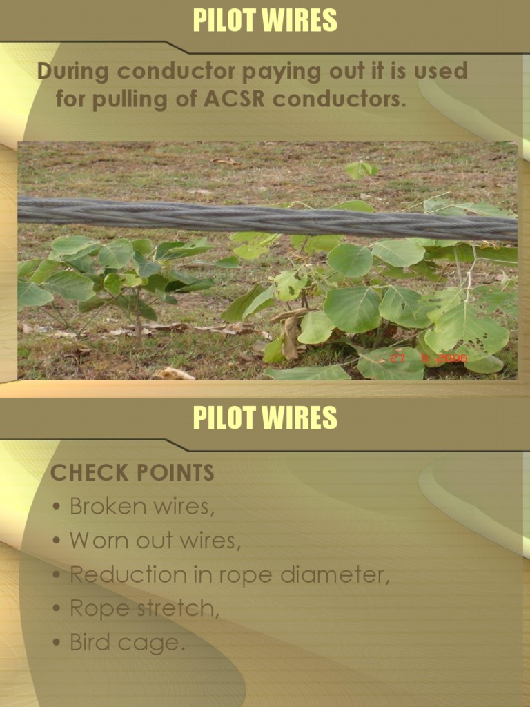 During Conductor Paying Out It Is Used For Pulling of ACSR Conductors