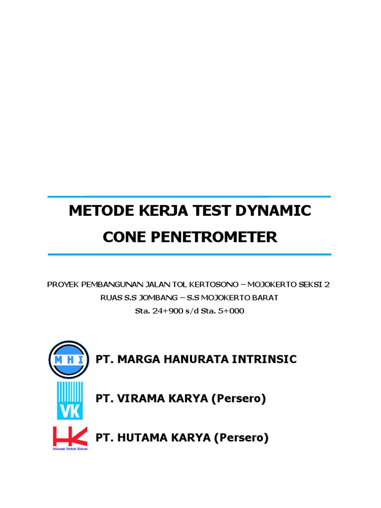 Metode Uji DCP untuk Kekuatan Tanah | PDF