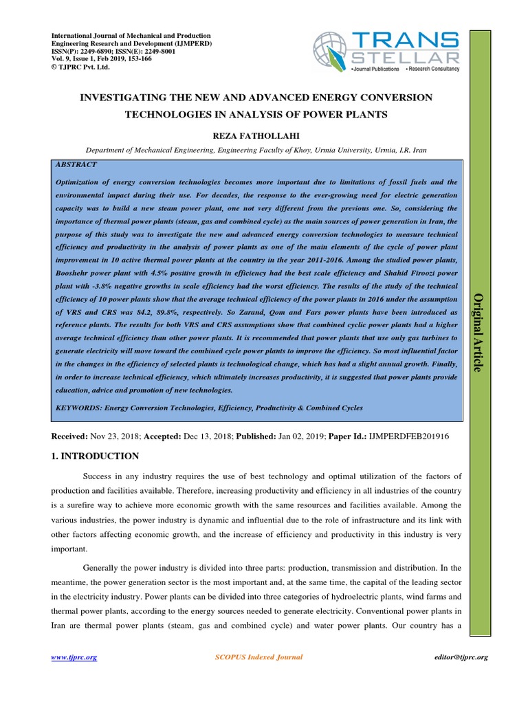 16IJMPERDFEB201916 | PDF | Fossil Fuel Power Station | Power Station