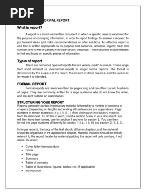 Assignment Informal Report 1 | PDF | Memorandum | Information
