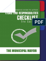 Checklist For Municipal Mayors