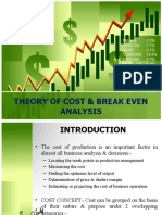 Theory of Cost & Break Even Analysis