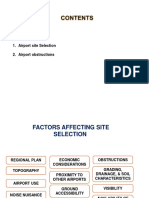 Airport Engineering - 1b - Airport Site Selection, Airport Obstructions