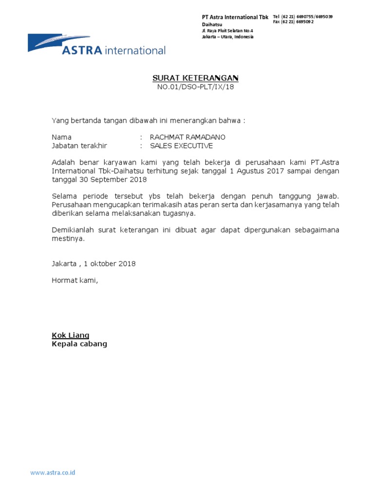 Contoh Surat Lantikan Shareholder