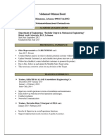 Mohammad Othman Houri Latest CV