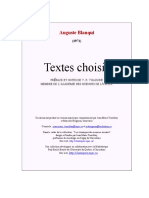 Blanqui [Louis-Auguste] - Textes Choisis