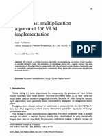 A Very Fast Multiplication Algorithm For VLSI Implementation