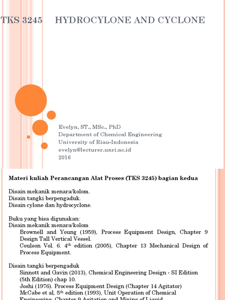 Cyclone and Hydrocyclone Design Guide | PDF | Materials Science ...