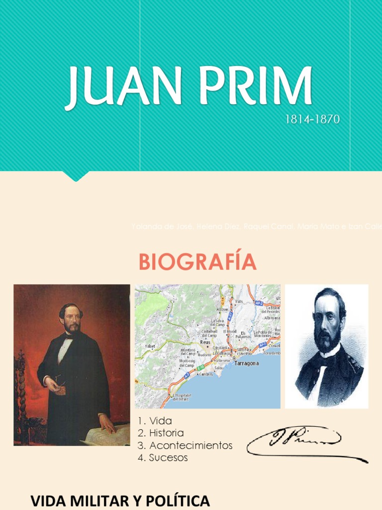 JUAN PRIM. España Gobierno de españa Free 30day Trial Scribd